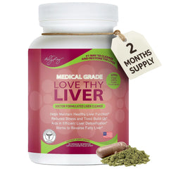Dr. Liz Cruz Love Thy Liver bottle with label signaling detox support.