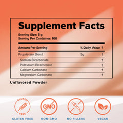 Measuring scoop with Dr. Liz Cruz Super Salts for accurate dosing