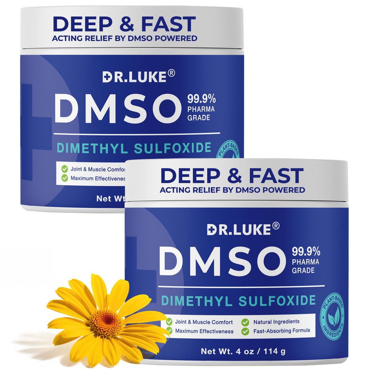 Dr. Luke DMSO cream jar close-up for topical use and daily comfort