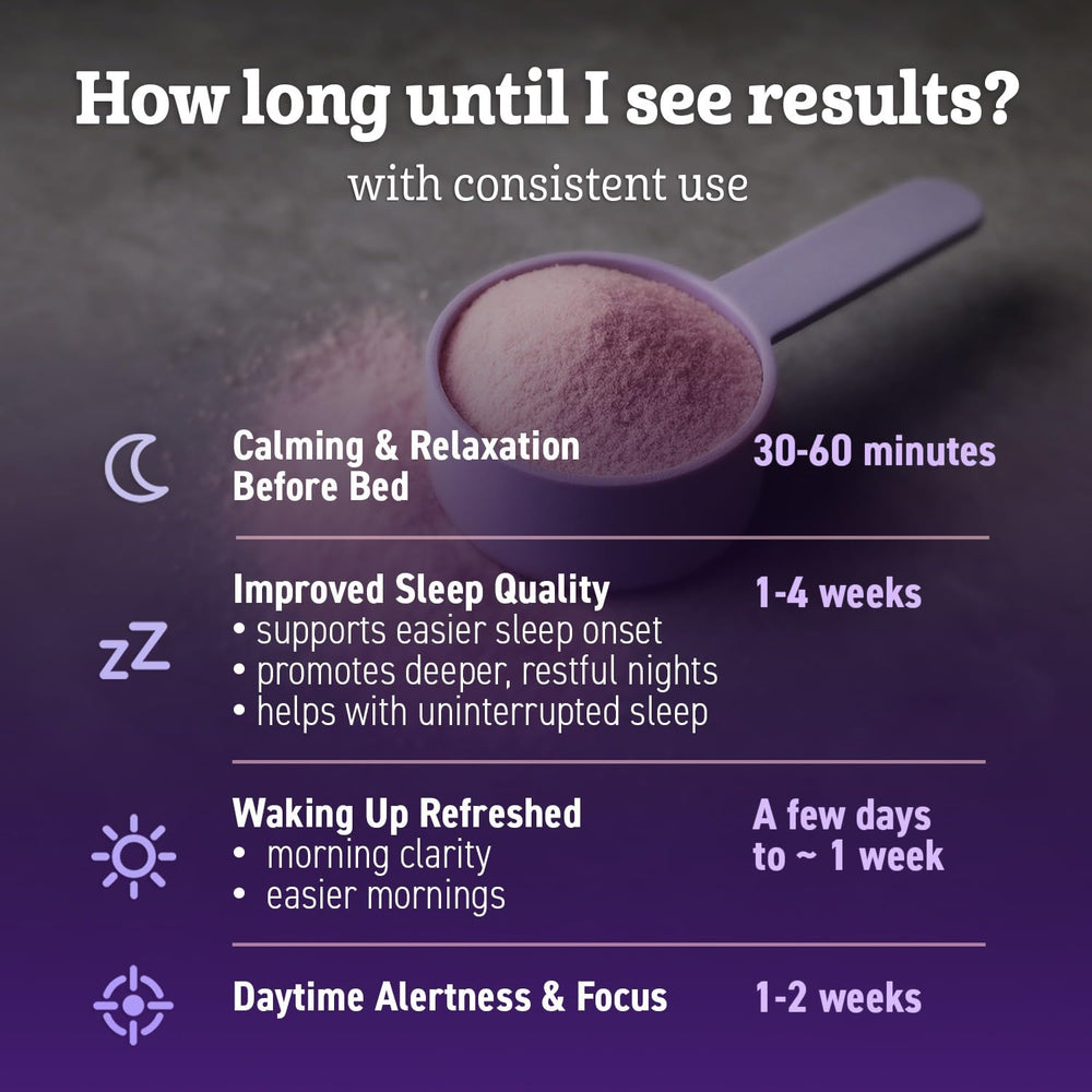 Dr Matthew bottle on nightstand signals melatonin-free sleep support.