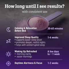 Dr Matthew bottle on nightstand signals melatonin-free sleep support.
