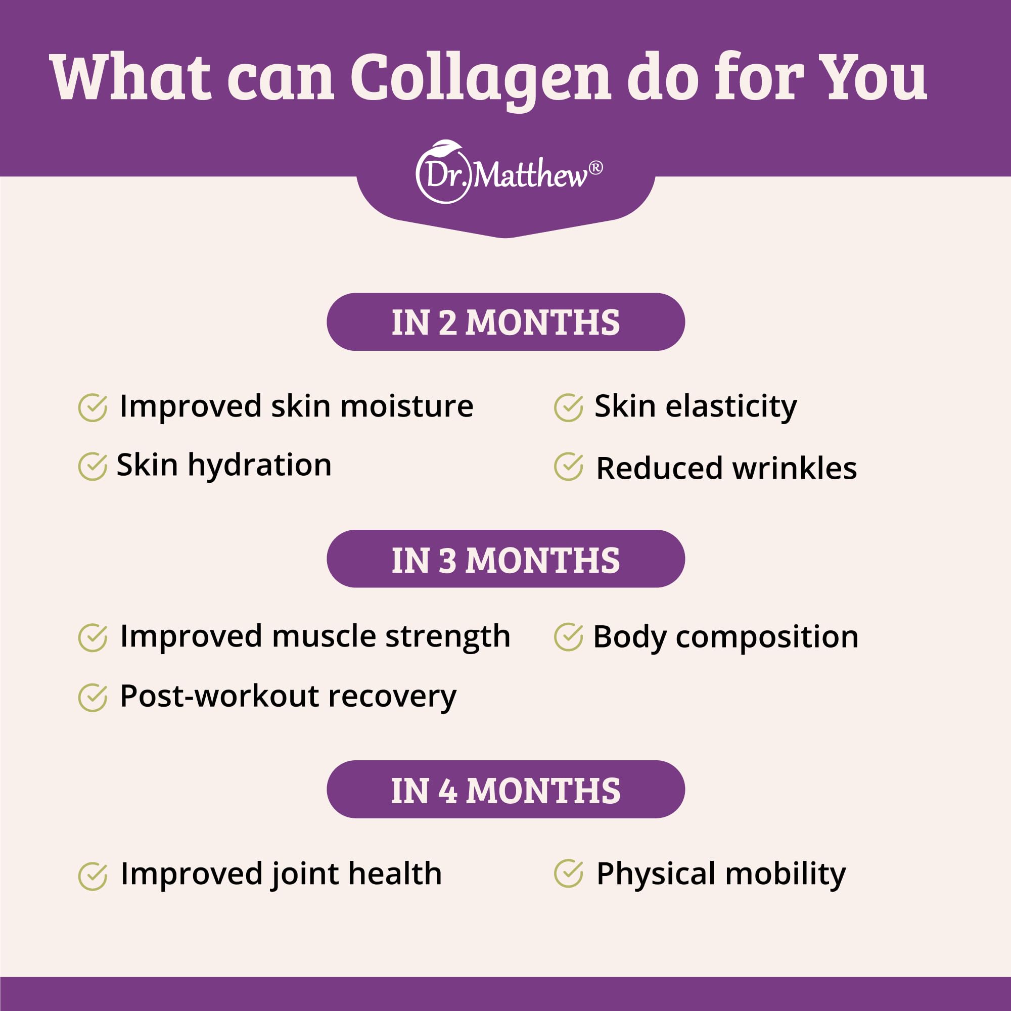 Dr. Matthew collagen peptides glass pouring highlights unflavored powder's versatility.