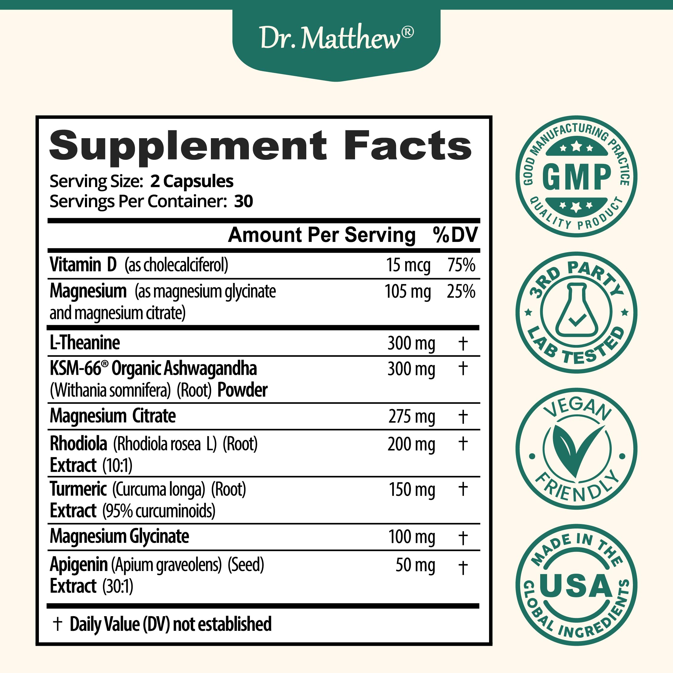 Dr. Matthew CortiRest night relaxation scene signaling bedtime cortisol support.