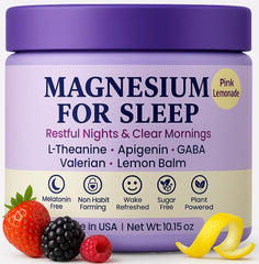 Dr Matthew Magnesium Sleep Powder bottle for calm nightly routine.