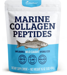 Dr. Matthew Marine Collagen powder scoop showing daily serving size and protein focus.