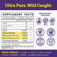 Certification seals for Dolphin-Safe and Friend of the Sea on Dr. Matthew Omega-3.