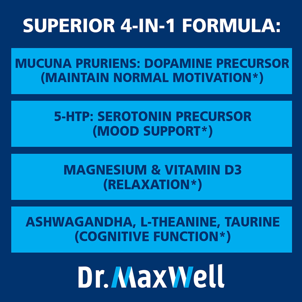 Dr. Maxwell 5-HTP-serotonin-precursor capsule supports approachable mood balance
