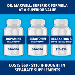 Dr. Maxwell magnesium and vitamin D3 mood-support blend supports relaxation