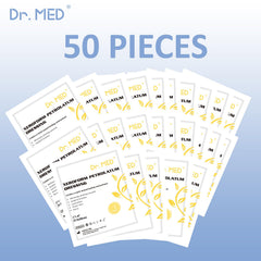 Healthcare professional handling dressing in clinical setting showcasing easy changes.