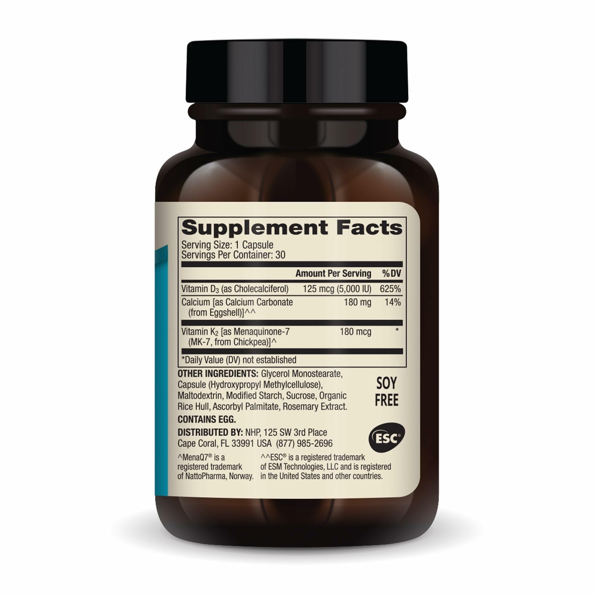 Dr Mercola Calcium D3 K2 capsules close-up emphasizes convenient once-daily use