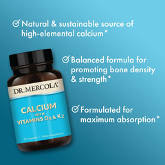 Dr Mercola label shows non-GMO, gluten-free, and soy-free features for dietary compatibility