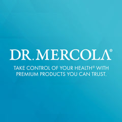 Dr Mercola Collagen Complex label features non-GMO gluten-free soy-free icons