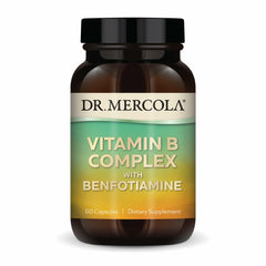 Dr. Mercola Complejo B Benfotiamina, cápsulas para energía diaria