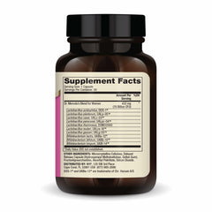 Dr. Mercola Complete Probiotics for Women capsules close-up highlights delayed-release capsules for steady gut support.