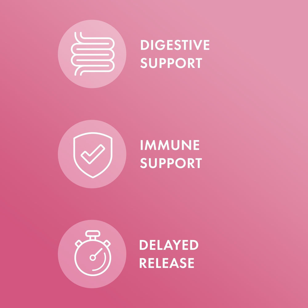 Dr. Mercola Complete Probiotics for Women delayed-release capsules for stable delivery.
