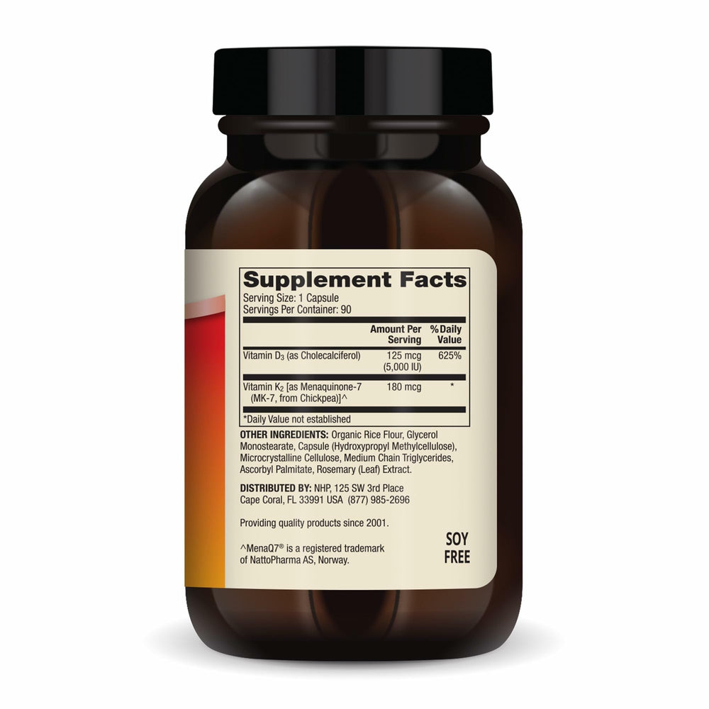 Close-up of Dr. Mercola D3 & K2 capsule highlighting high-potency dose
