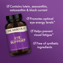 Black currant extract supporting macula health in Dr. Mercola Eye Support