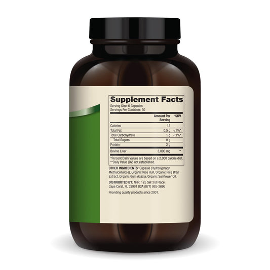 Capsules close-up highlighting freeze-dried beef liver for convenient daily supplementation.