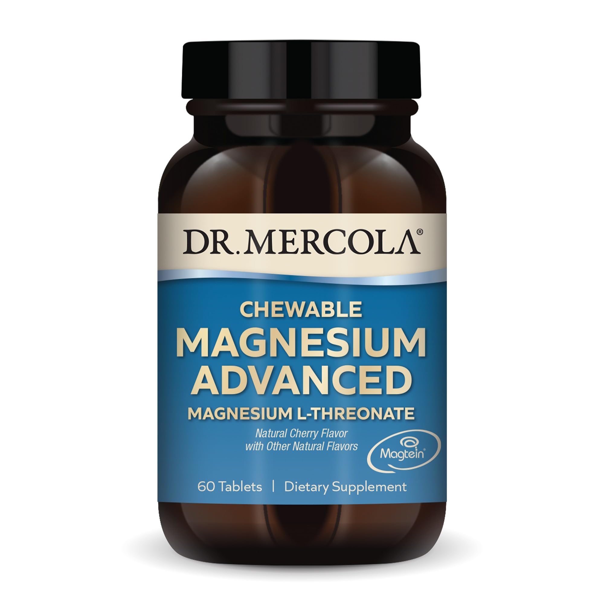 Dr. Mercola Magnesium Chewable Advanced bottle for convenient daily mineral support.