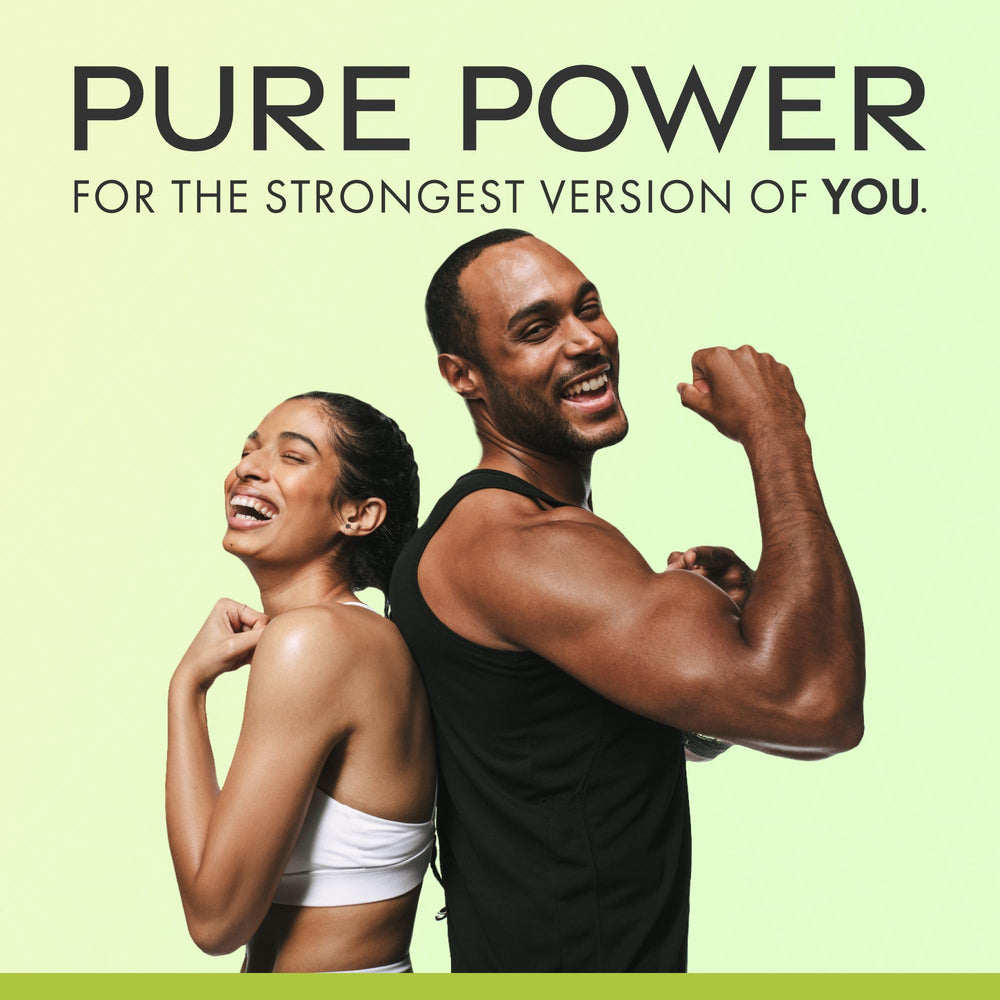 Ingredients icons and label highlights for Dr. Mercola Pure Power Electrolytes.