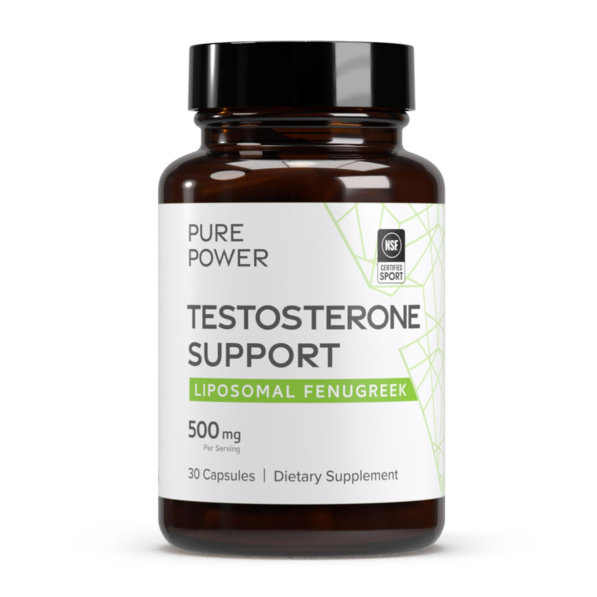 Dr. Mercola Pure Power Liposomal Fenugreek bottle shows easy-to-swallow capsules for daily support