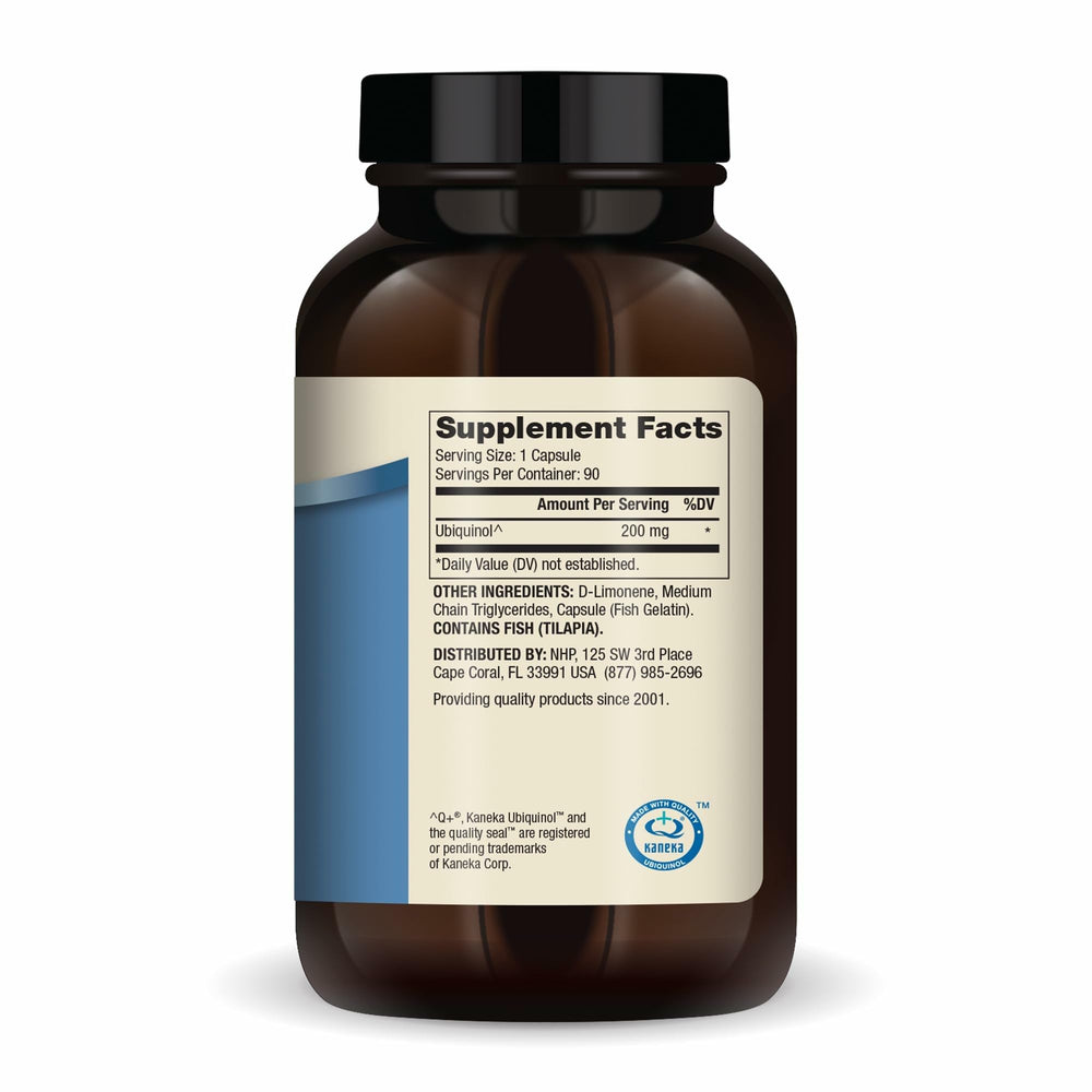 Dr. Mercola Ubiquinol bottle pour demonstrates easy daily dosing