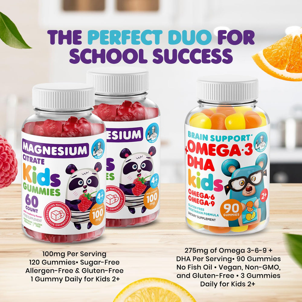 Pouring DR. MORITZ Calm Magnesium Gummies for Kids for an easy daily routine