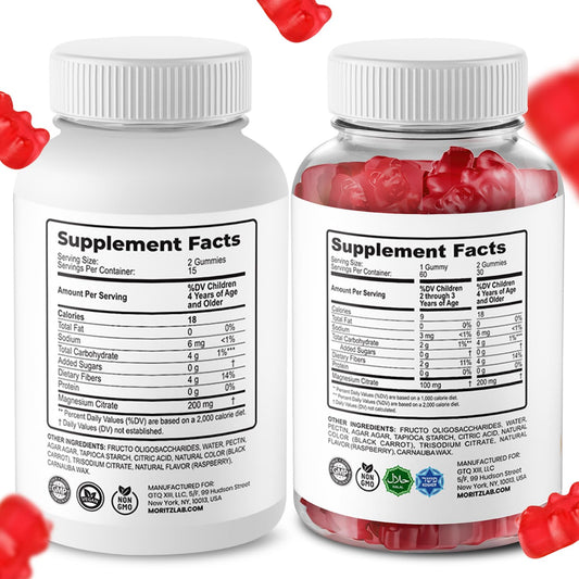 DR MORITZ Calm Magnesium gummies adults close up texture for calm routines
