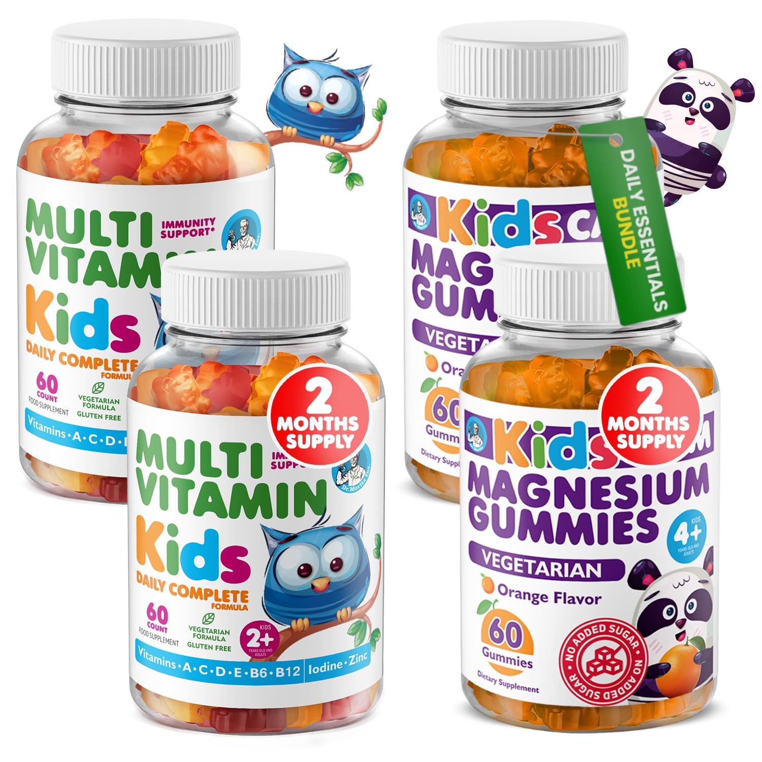 DR. MORITZ Kids Magnesium Orange Gummies bottle for easy after-school calm