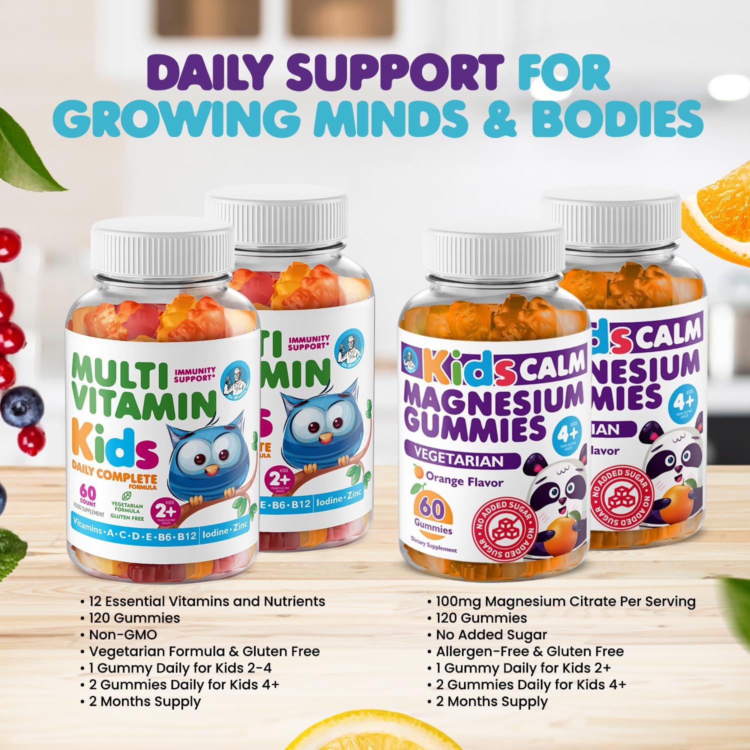 DR. MORITZ Kids Multivitamin Gummies bottle supports daily nutrient intake