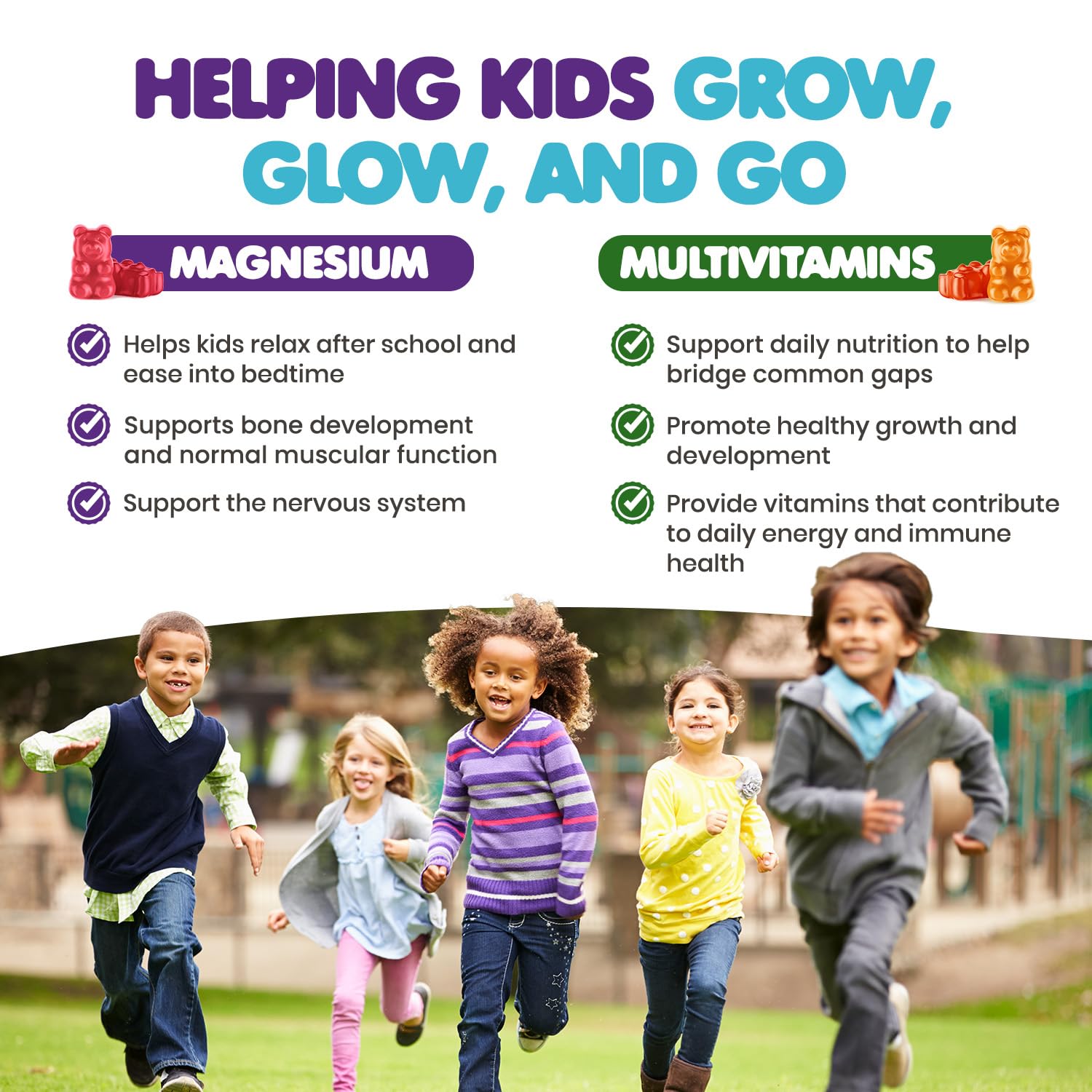 DR. MORITZ Kids Multivitamin Gummies with cherry orange and strawberry flavors