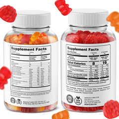 DR. MORITZ kids multivitamin gummies bottle front, supports daily growth.