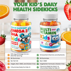 DR. MORITZ Kids Multivitamin Gummies bottle front, immune and growth support.