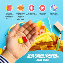 DR. MORITZ Kids Omega-3 Gummies lemon-orange vegan flavor and packaging