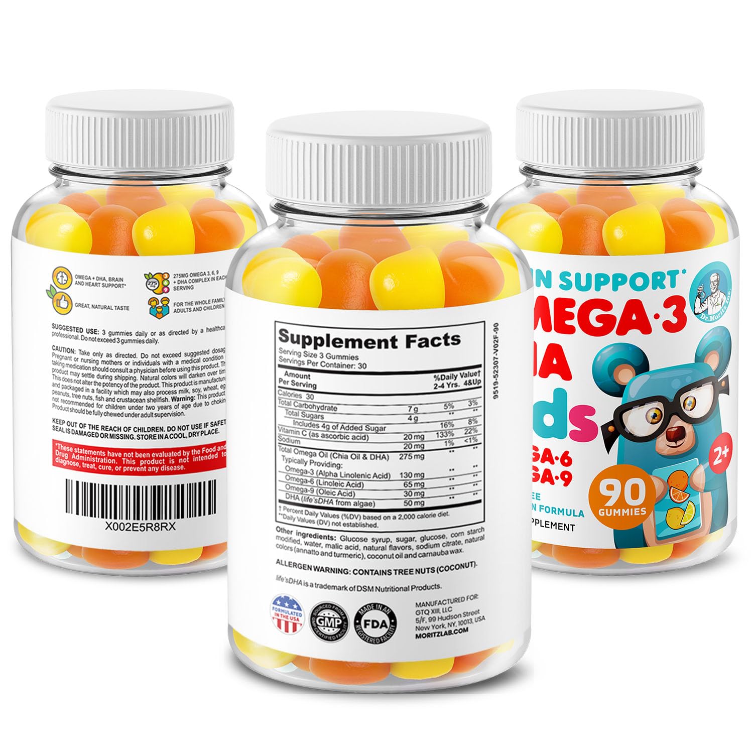 Kids happily snacking DR. MORITZ gummies during a snack time