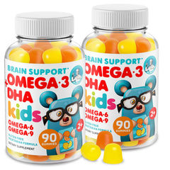 DR. MORITZ Omega 3 Kids Gummies bottle with vegan DHA for growing minds.