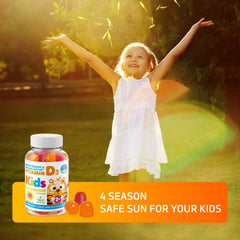 DR. MORITZ Vitamin D Gummies close-up of multi-fruit flavor for daily vitamin intake