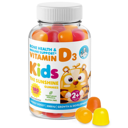 DR. MORITZ Vitamin D gummies kids bottle with multi-fruit flavor