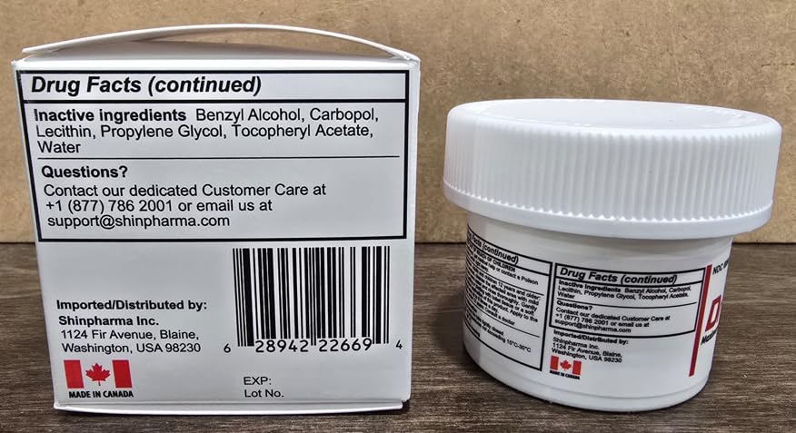 Dr. Numb packaging highlighting a child-resistant cap for safety.