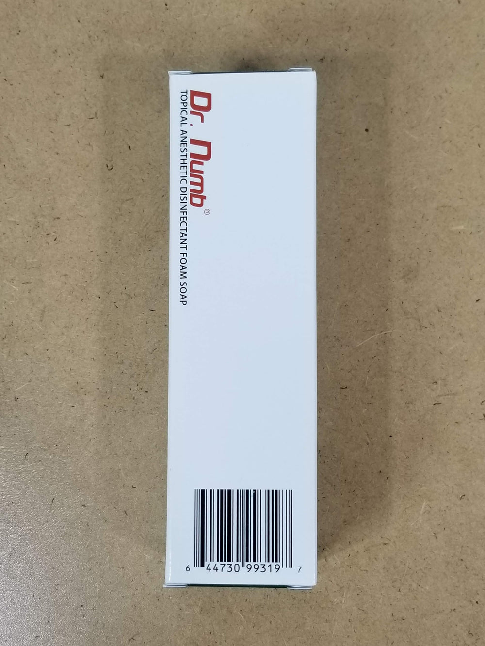 Dr. Numb compact packaging with a clean, user-friendly design.