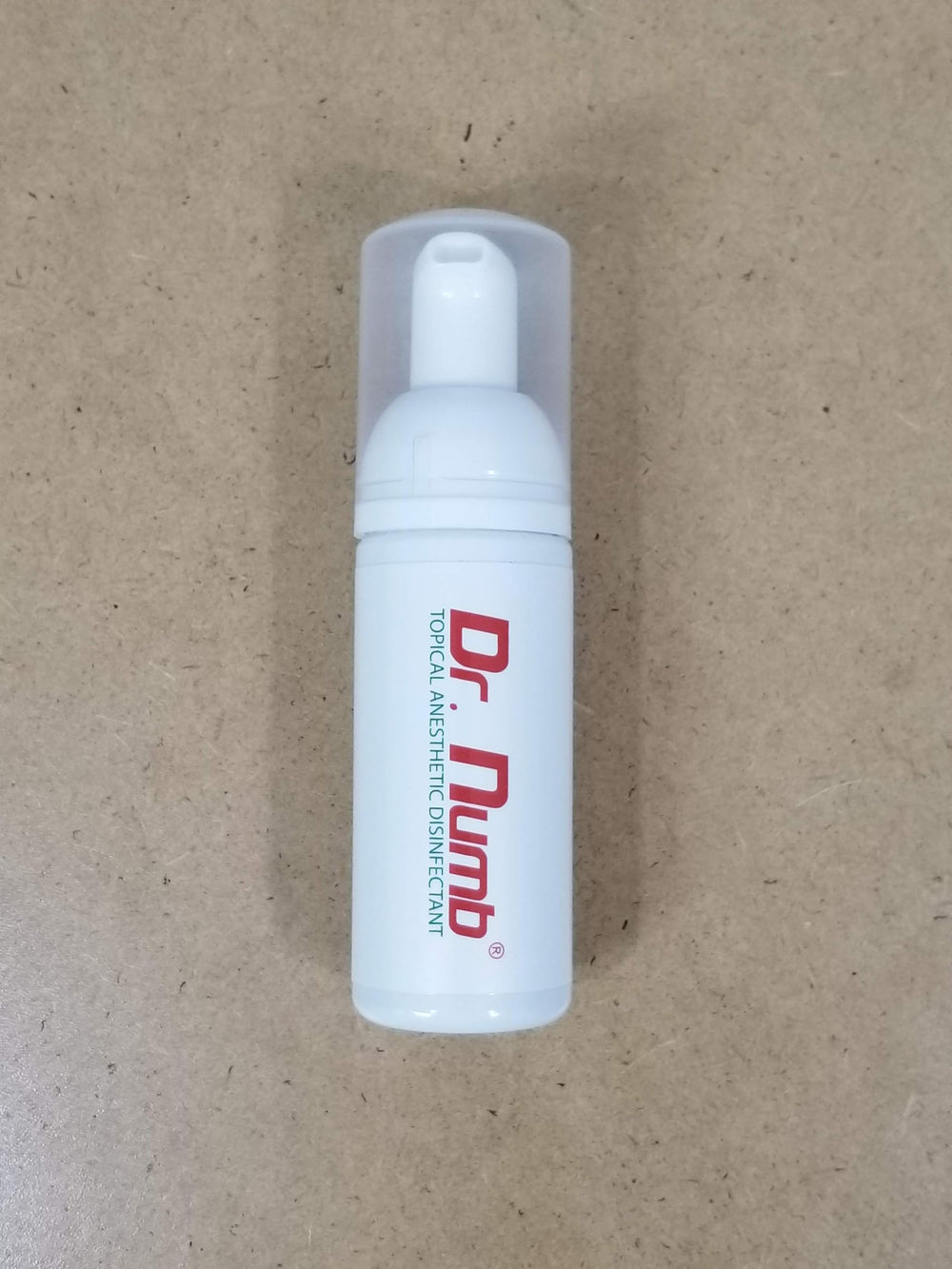 Dr. Numb foam cleanser-ready bottle supports daily external skin comfort.