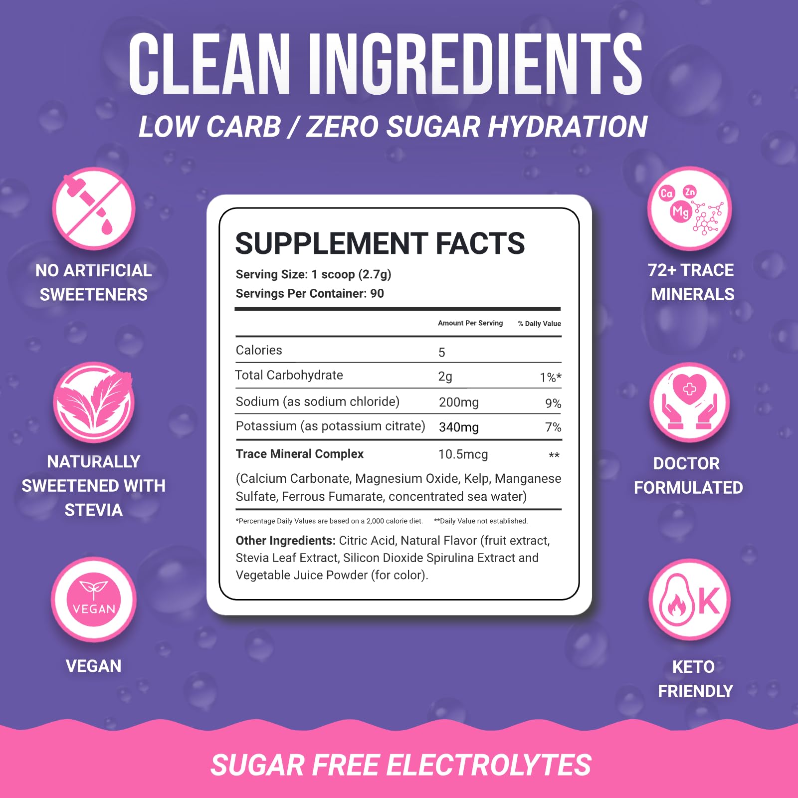 Dr. Price's Electrolytes berry-flavor powder ideal for daily hydration