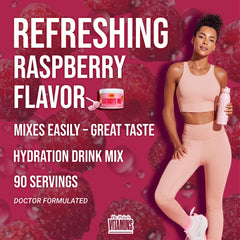 Nutrition label close-up emphasizes minerals and zero sugar.