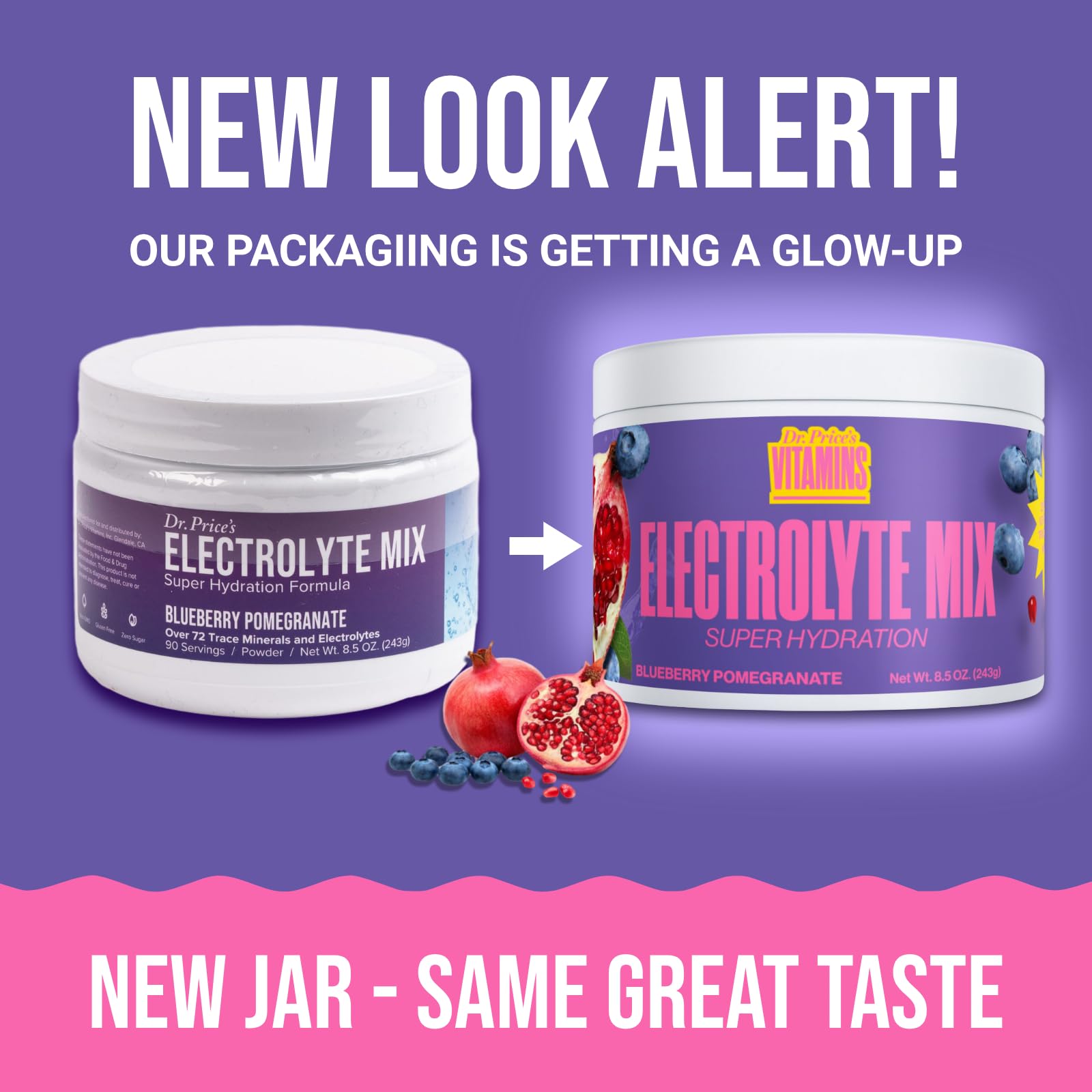 Dr. Price's Electrolytes powder dissolves easily for smooth mixing