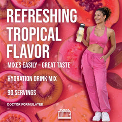Dr. Price's Electrolytes Tropical ideal during workouts for endurance.