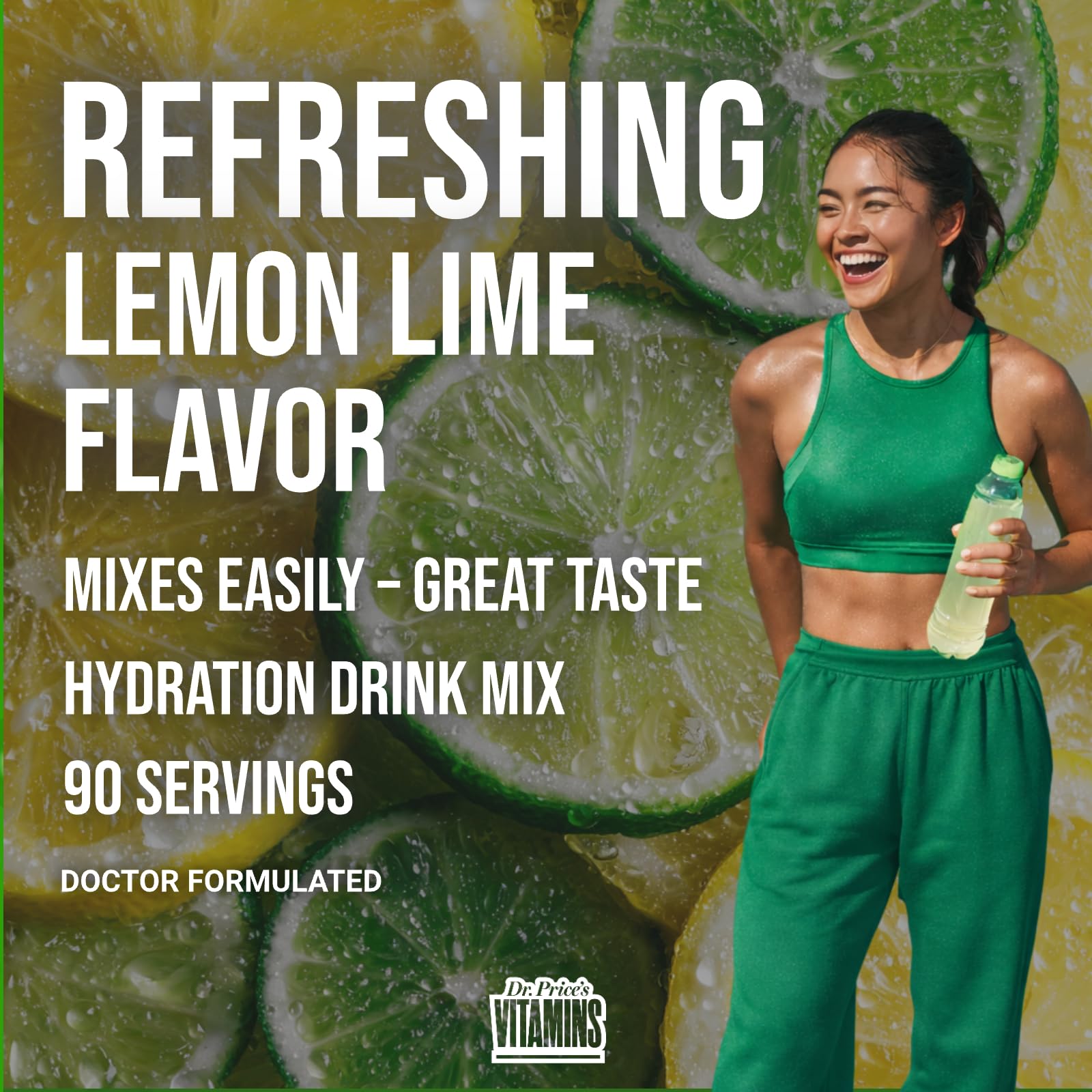 Zero sugar and keto-friendly Dr. Price's Electrolytes packaging displayed.