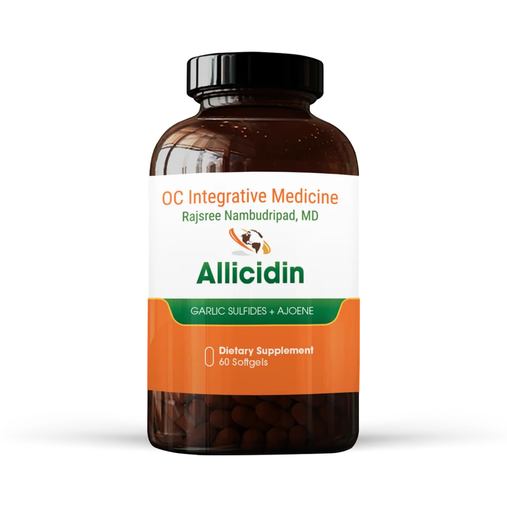 Dr. Rajsree Allicidin bottle front for gut and sinus support