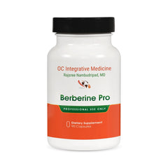 Dr. Rajsree Berberine Pro bottle label signaling digestive support.