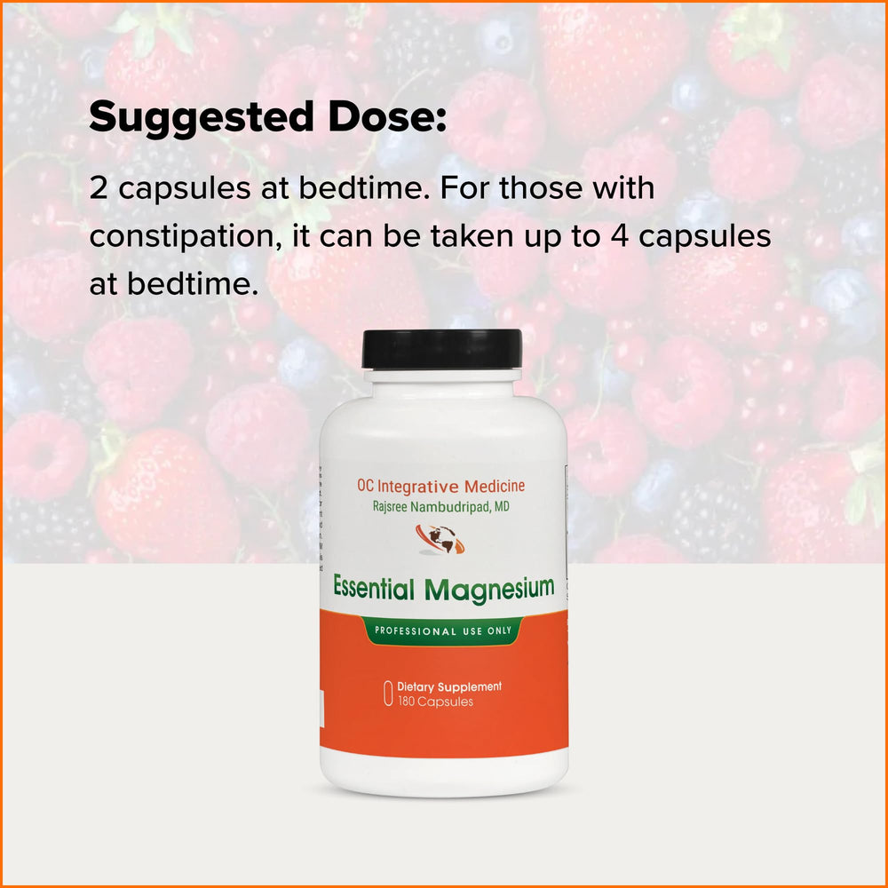 Physician-formulated Dr. Rajsree Essential Magnesium for overall wellness.