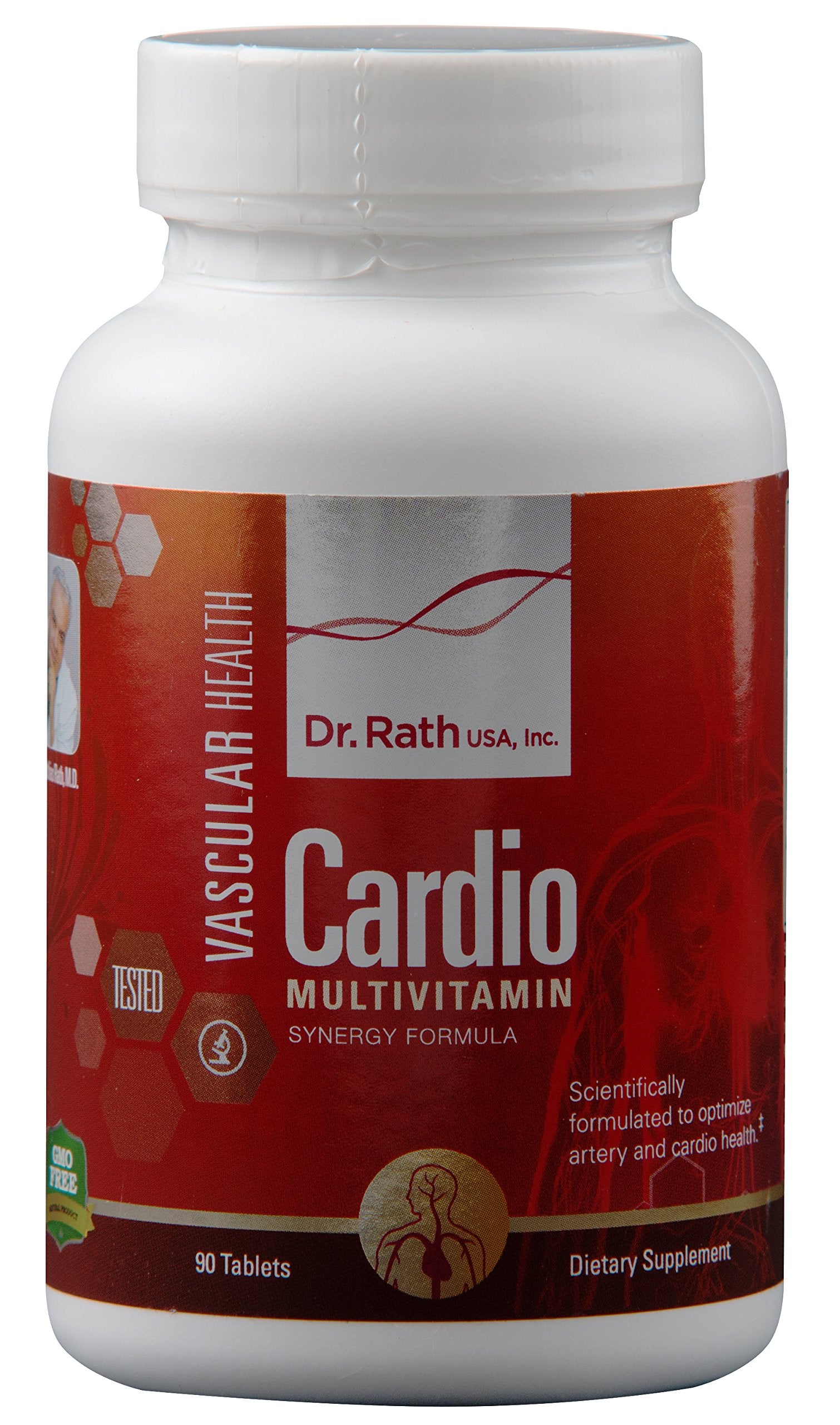 Dr. Rath Cardiovascular Health bottle promotes daily heart support